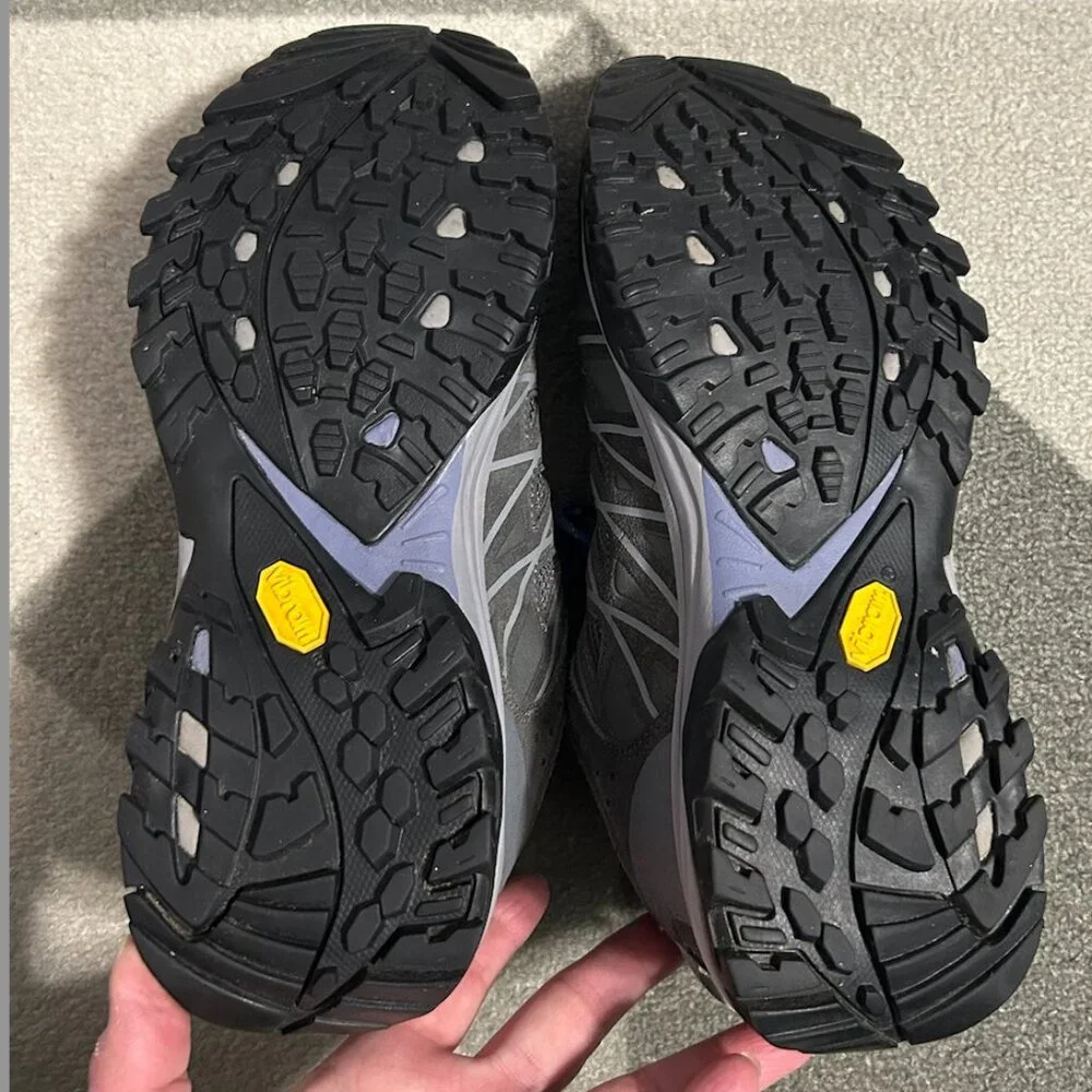 THE NORTH FACE Storm Ill WP Hiking Gray/Marlin‎ Blue Sneakers Women's Size 10